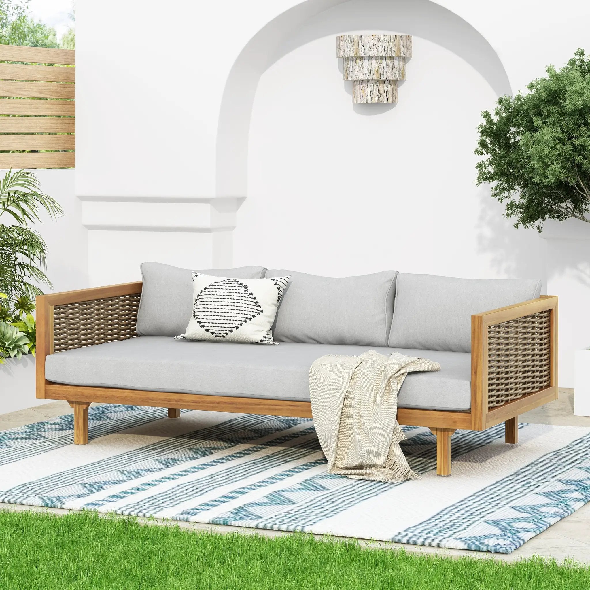 Wicker Patio Furniture Set Outdoor Rattan Sectional Set by HouseOfZazla