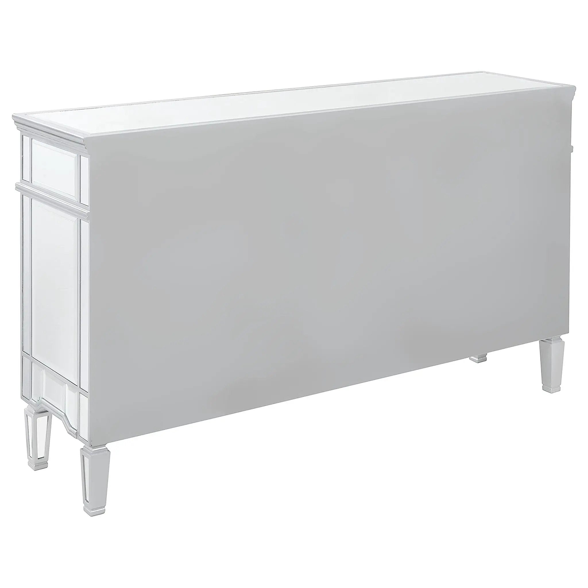 Duchess 5-drawer Mirrored Storage Accent Cabinet Silver by Unique Piece Furniture
