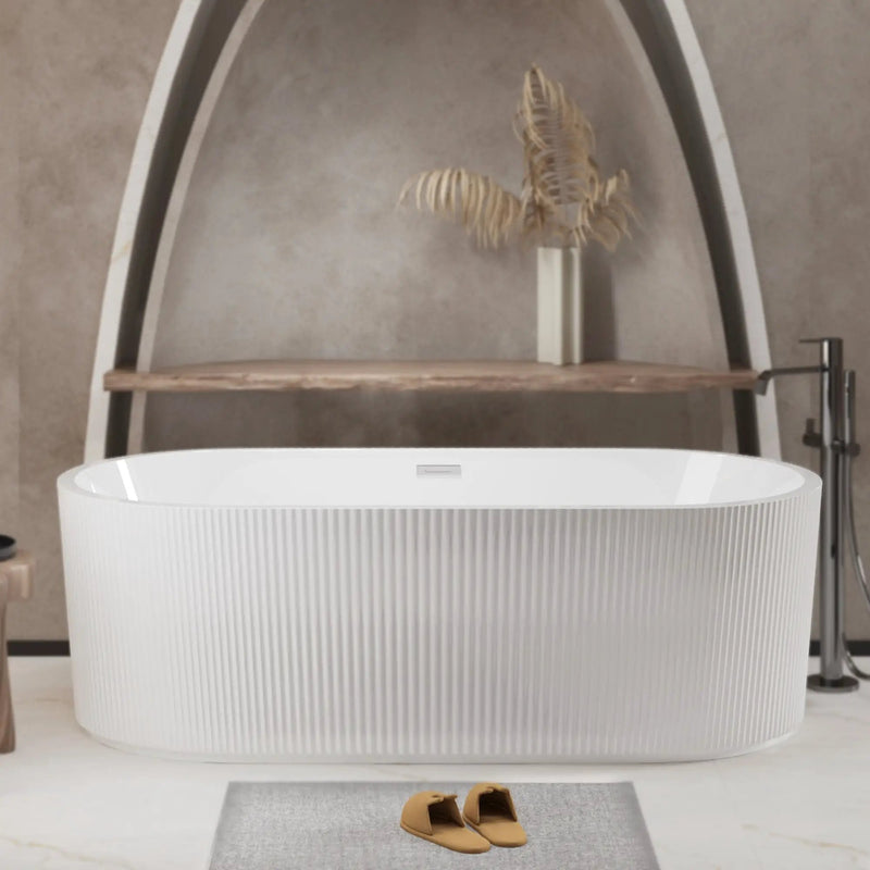 Linear Freestanding Soaker Tub
