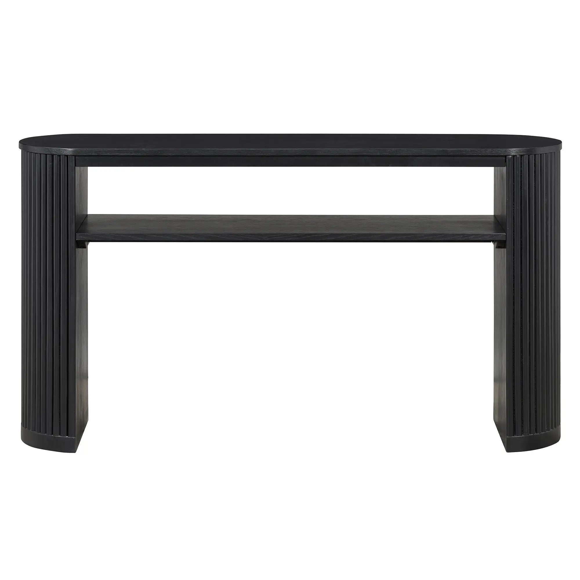 Console Table With Fluted Legs, Open Shelf by Unique Piece Furniture