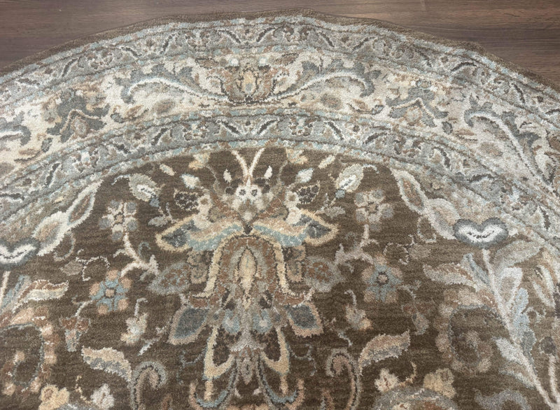 Round Karastan Rug 8x8 ft, Euphoria New Bridge Karastan Rug, Indo Mahal Design by Jewel Rugs