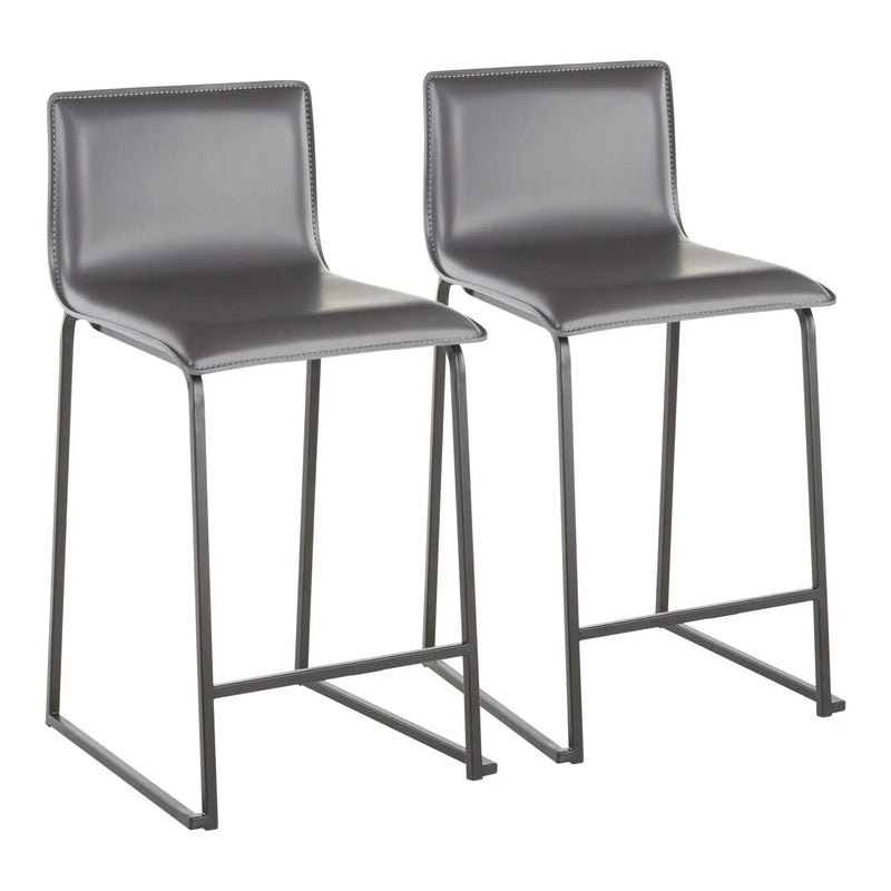 Mara - Upholstered Contemporary Counter Stool (Set of 2) by HouseOfZazla