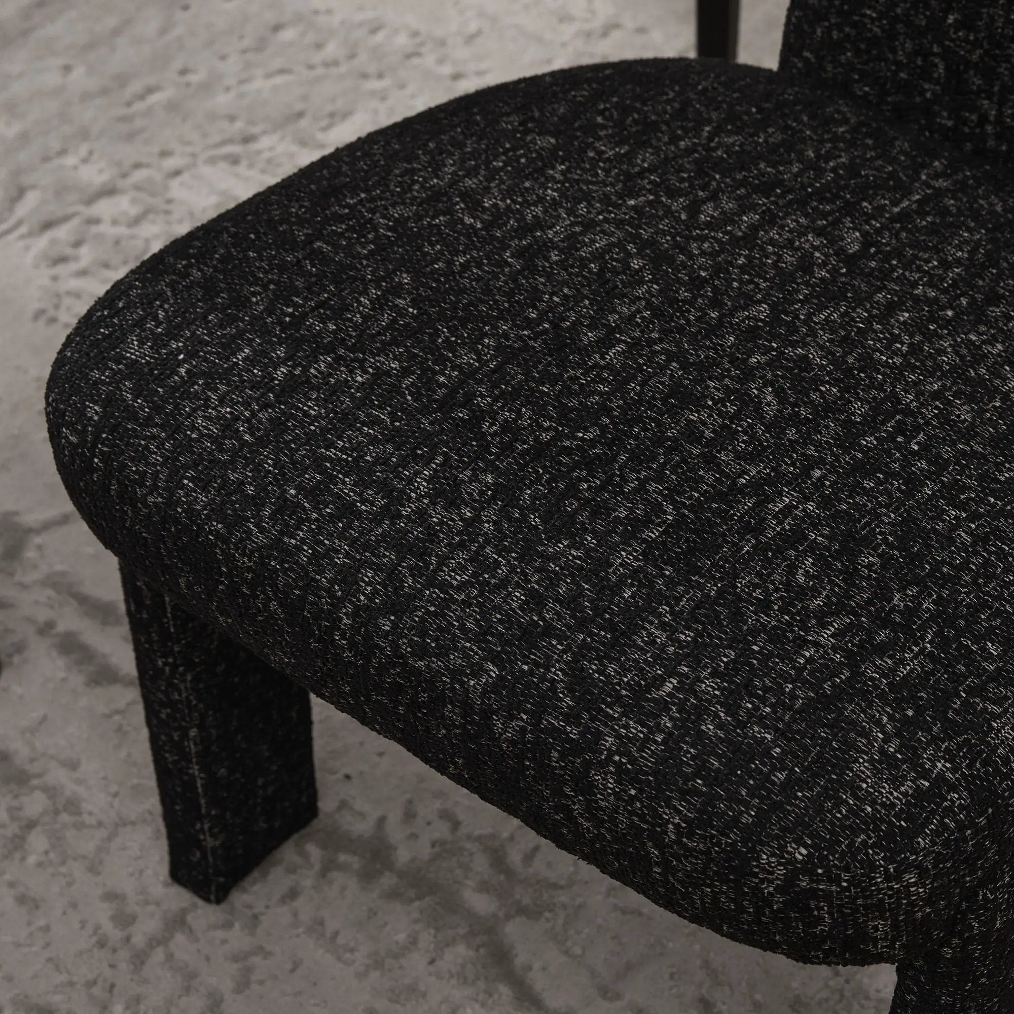 Armless Curved Back Accent Chairs