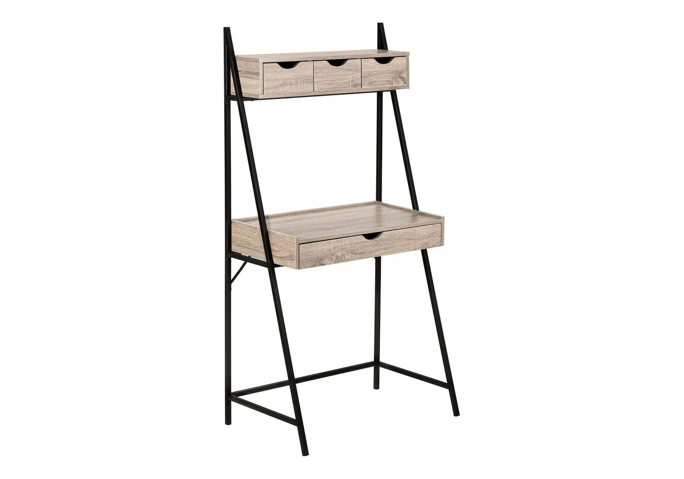 Computer Desk For Home Office, Laptop, Leaning, Storage Drawers, Contemporary & Modern by Unique Piece Furniture