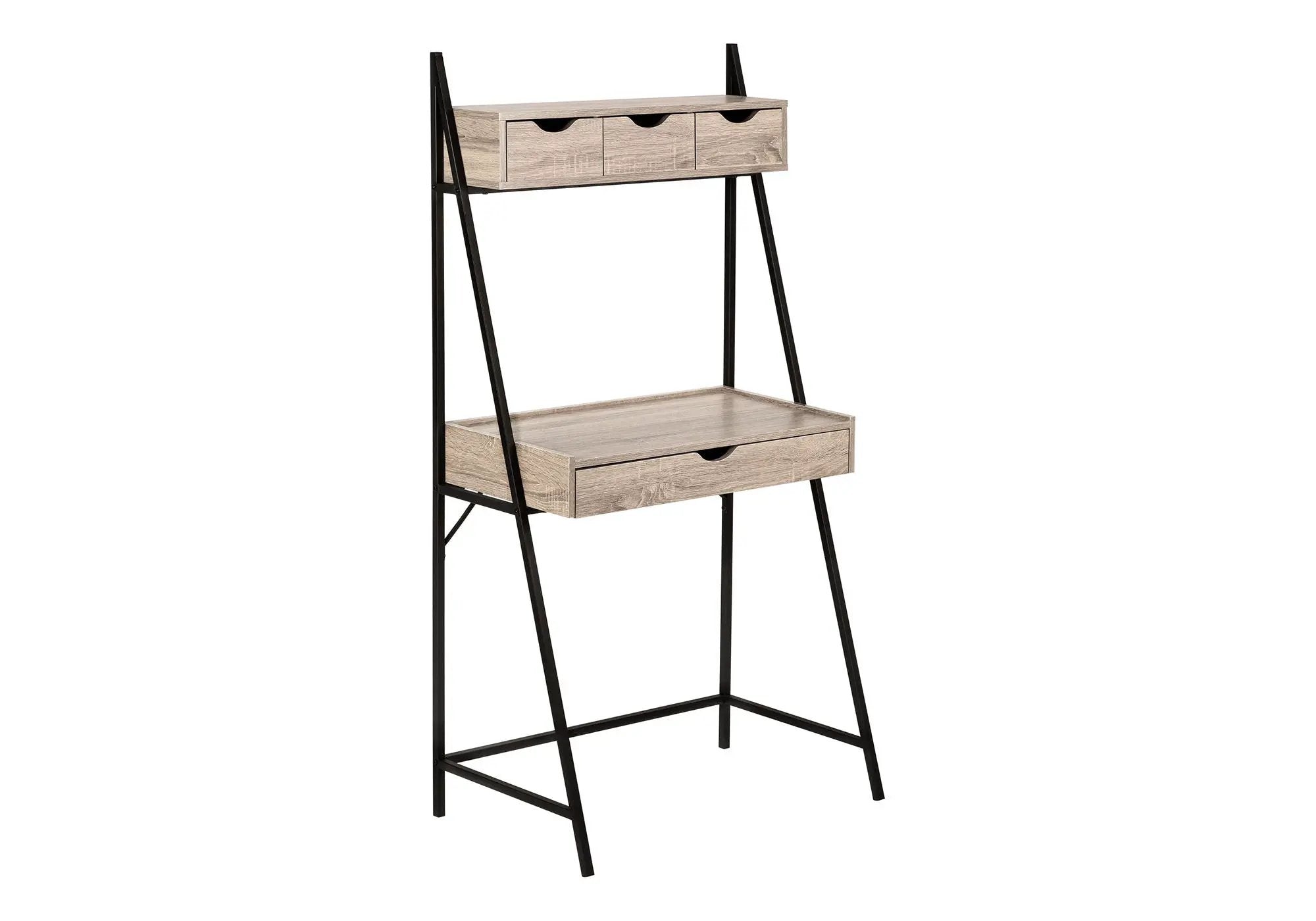Computer Desk For Home Office, Laptop, Leaning, Storage Drawers, Contemporary & Modern by Unique Piece Furniture