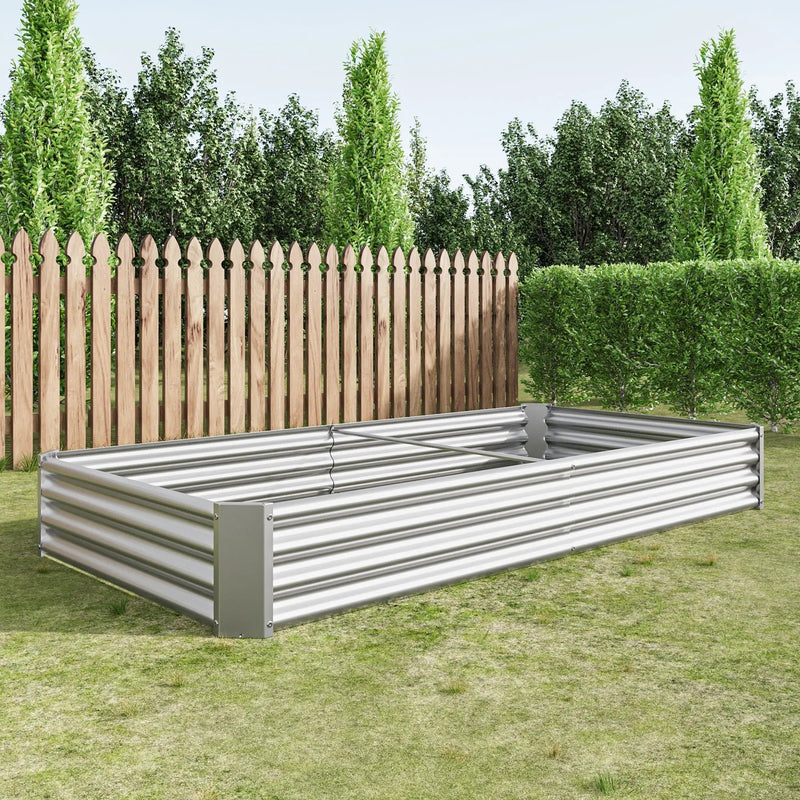 Raised Garden Bed Kit - Metal 7.6x3.7x0.98 ft by HouseOfZazla