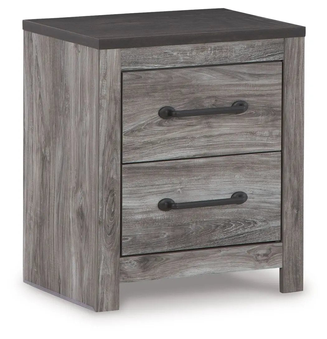 Bronyan - Two Drawer Night Stand - Dark Gray by Unique Piece Furniture