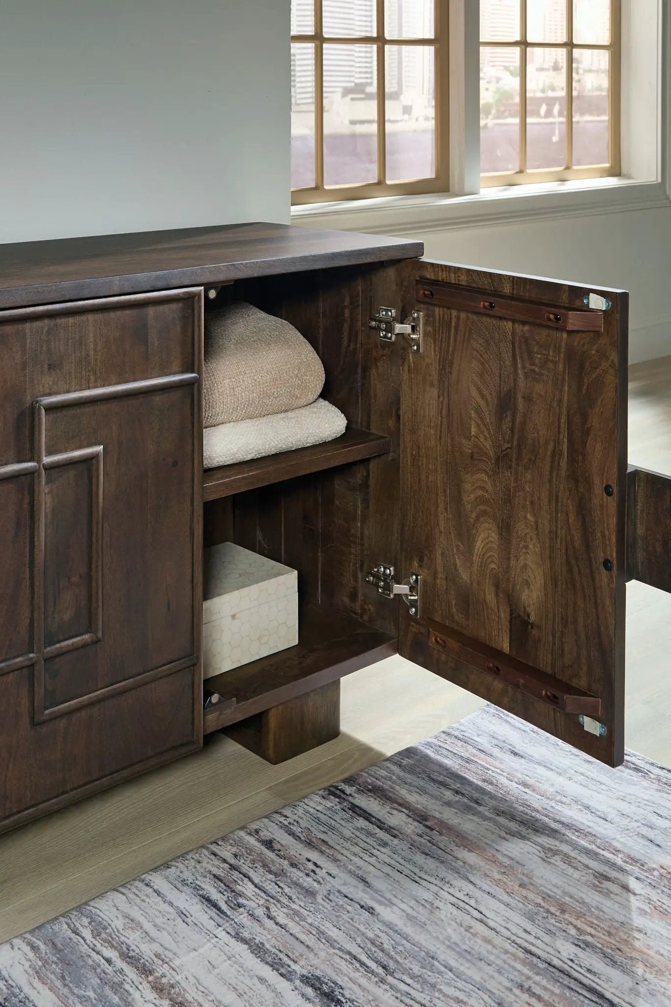 Cato - Accent Cabinet - Dark Brown by Unique Piece Furniture