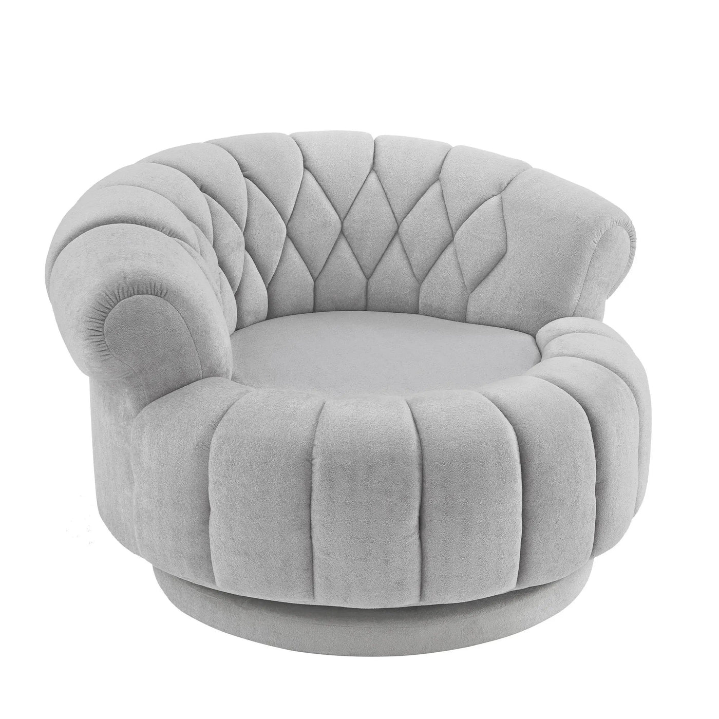 Round Swivel Accent Chair With Rotation by Unique Piece Furniture