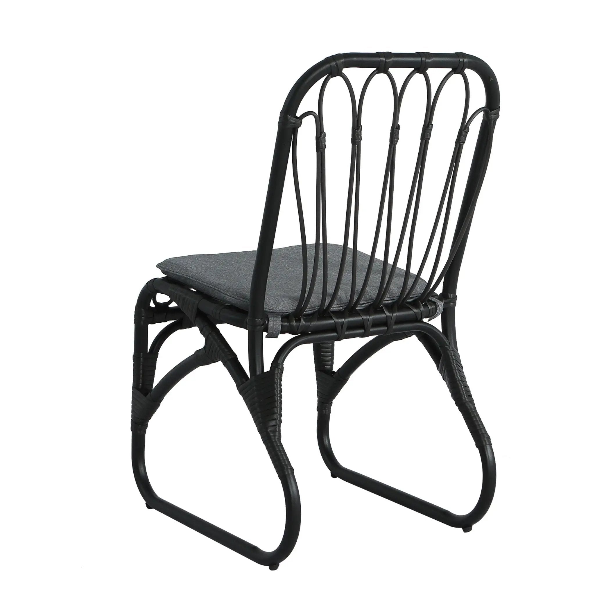 Outdoor Wicker Dining Chairs With Washable Cushions (Set of 2) by HouseOfZazla