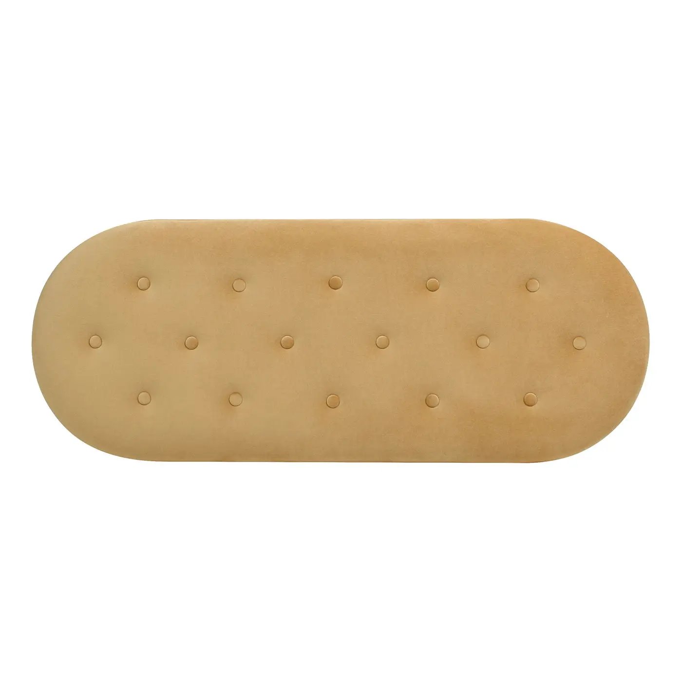 Melinda - Oval Tufted Bullion Fringe Storage Bench by HouseOfZazla
