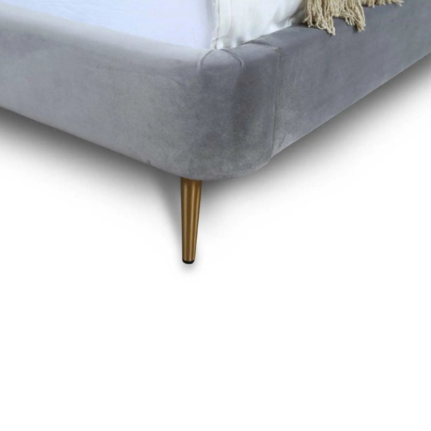 Upholstered Bed With Curved Headboard by HouseOfZazla