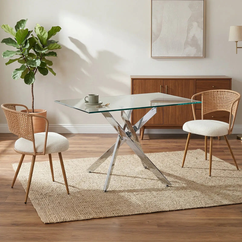 Wicker Dining Chairs - 2-Piece Set - Farmhouse Style, photo 8 of 9