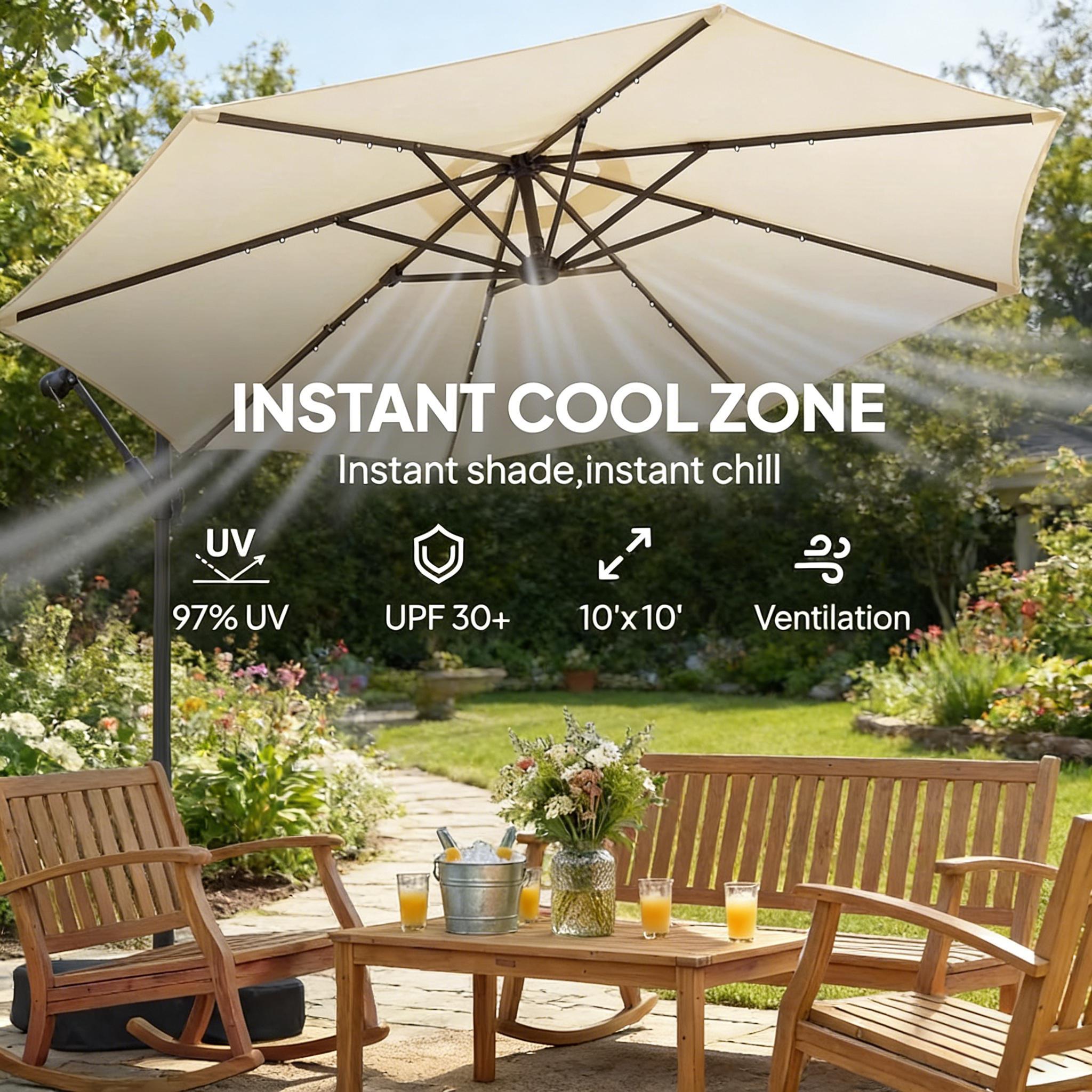 Garden Cantilever Patio Umbrella by HouseOfZazla