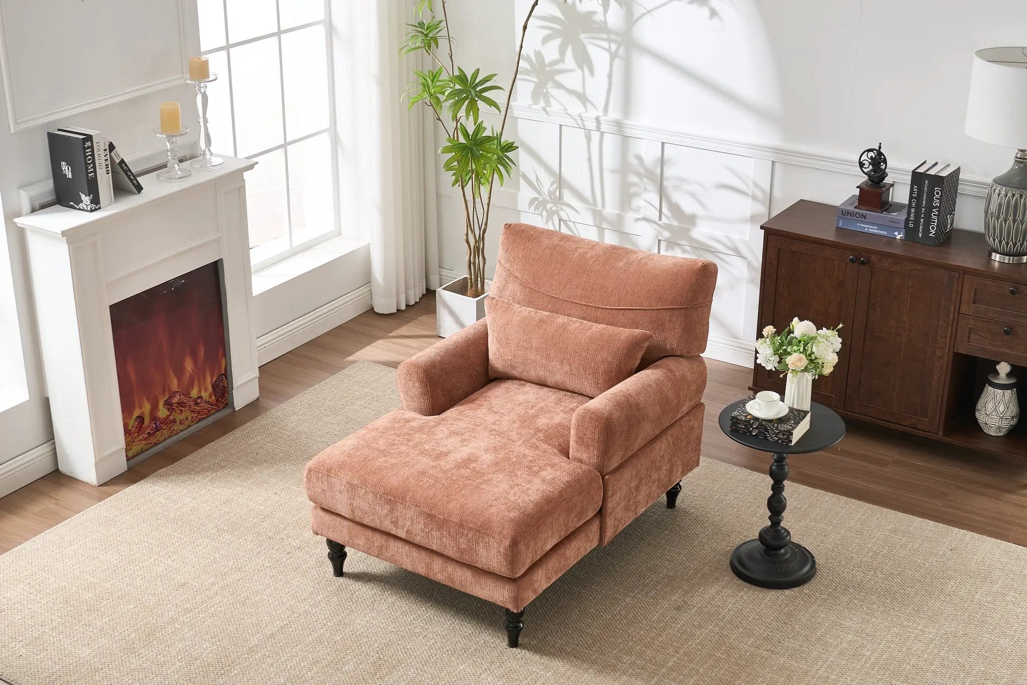 Modern Chaise Lounge Upholstered Indoor Recliner Sofa by HouseOfZazla