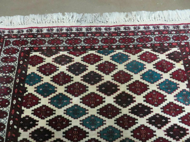 3' X 4' Vintage Handmade Pakistan Bokhara Turkoman Balouch Wool Rug Mat Nice by Jewel Rugs