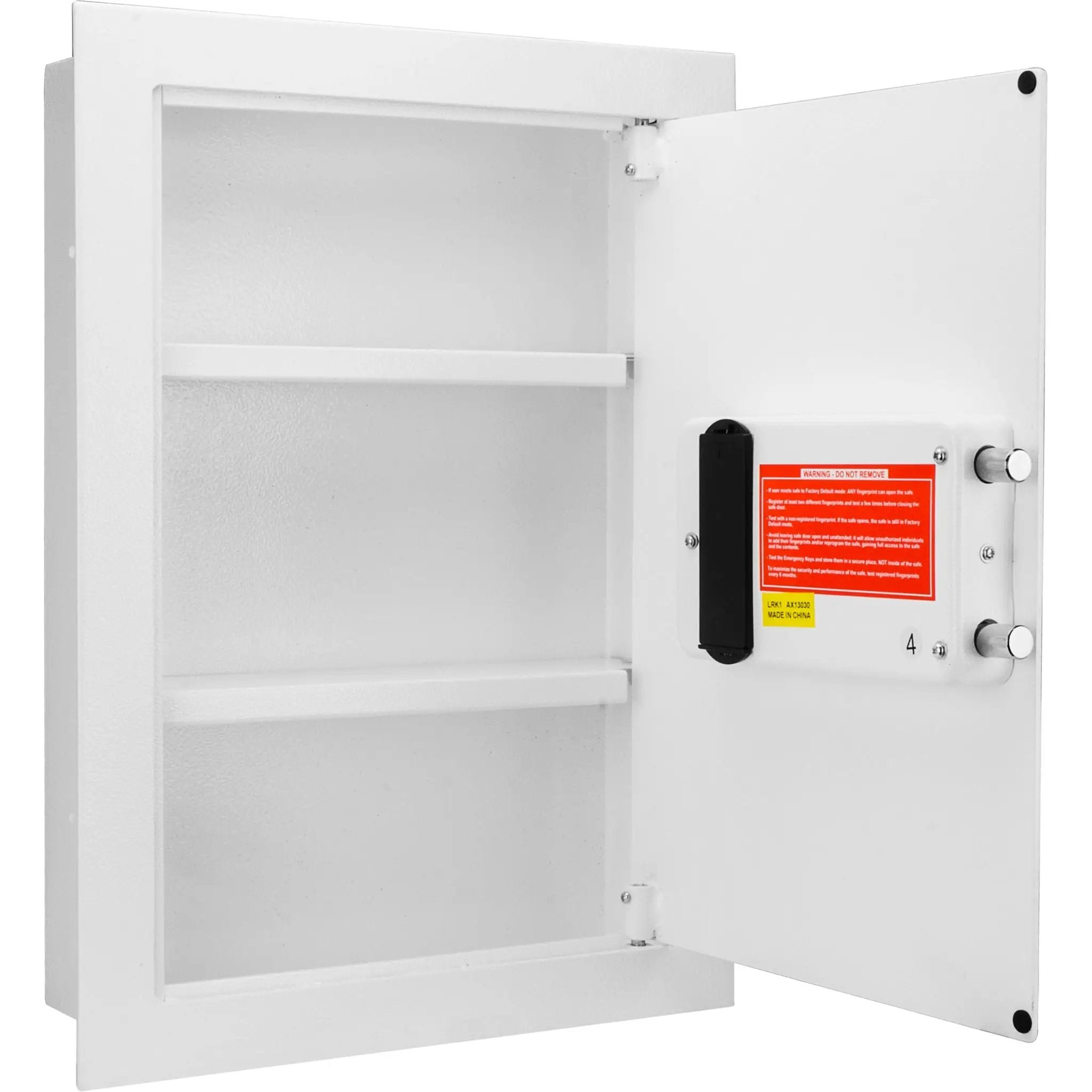 Biometric Wall Safe - White