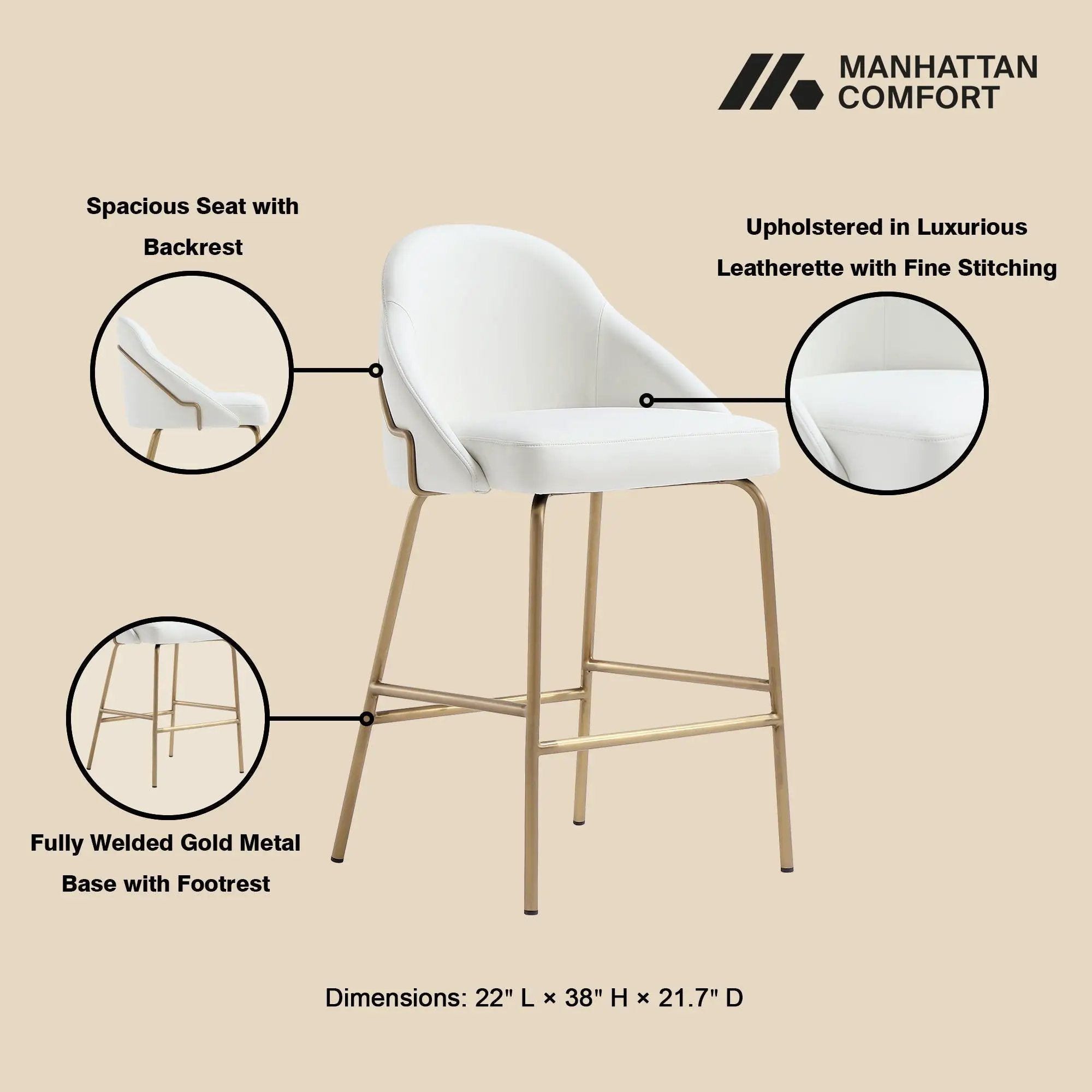 Gracie - Counter Stool by HouseOfZazla