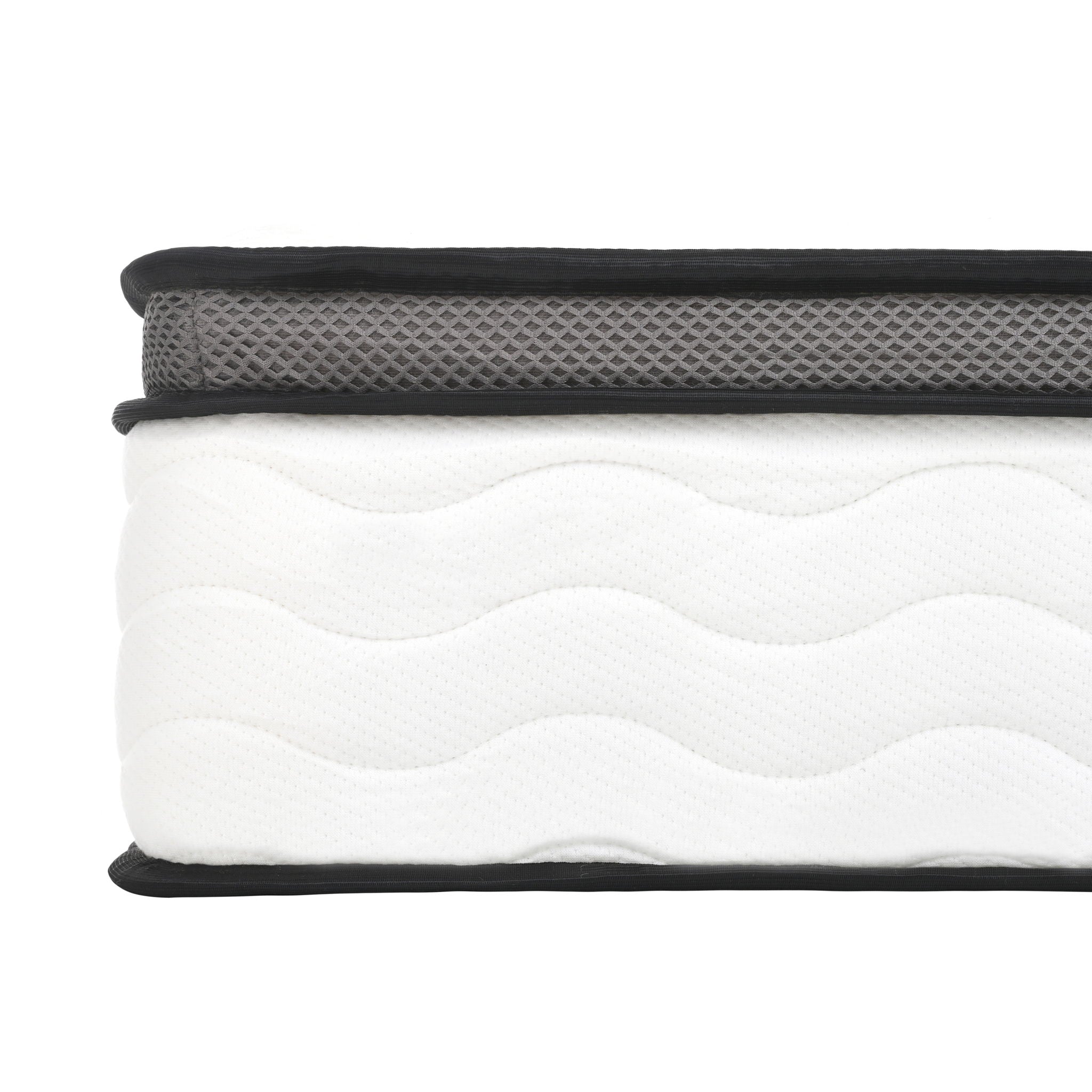 12" Hybrid Mattress With Pocket Coils And Memory Foam, Medium Firm by HouseOfZazla