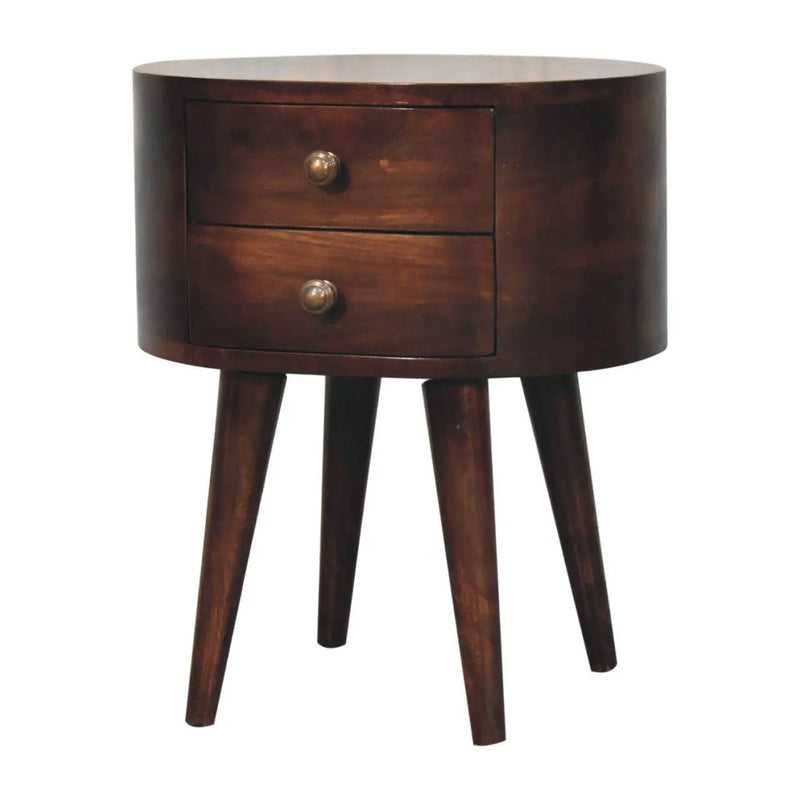 Rounded Bedside Table by Unique Piece Furniture