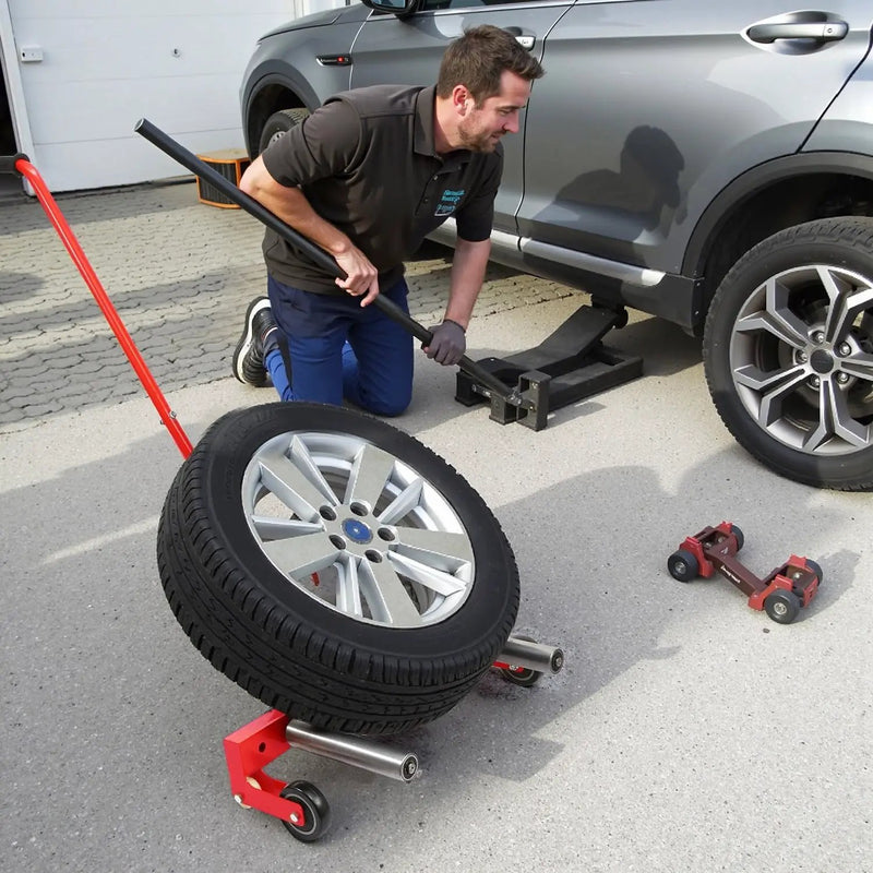 Wheel Dolly - 330 LBS Heavy Duty Adjustable Tire Dolly by HouseOfZazla