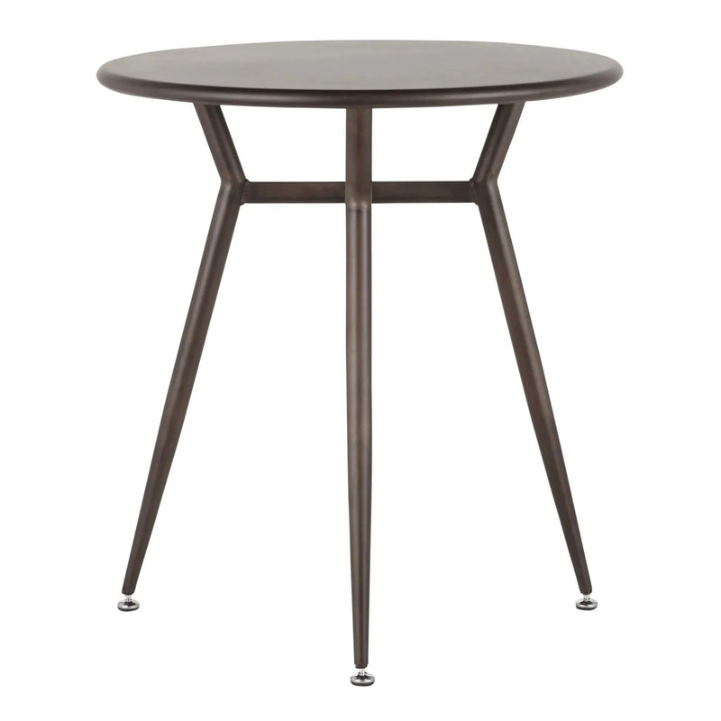 Clara - Industrial Round Dinette Table - Antique by HouseOfZazla