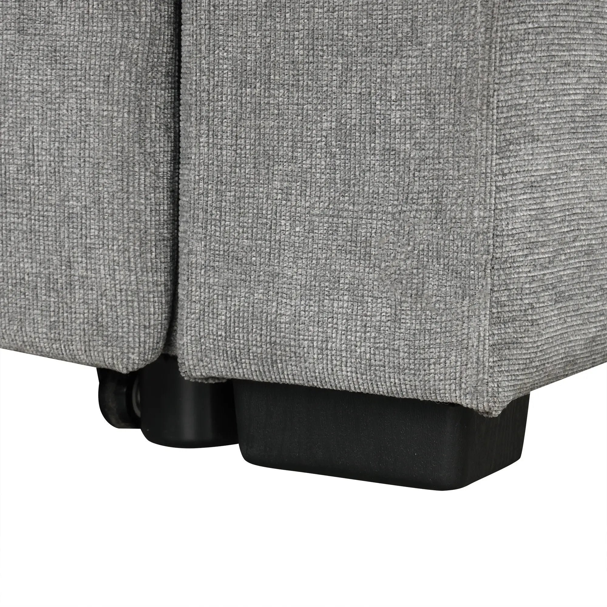 Modern U-Shaped Sectional Sofa Convertible Pull-Out Sofa Bed With USB Ports And Cup Holders