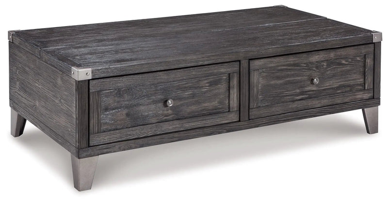Todoe - Lift Top Cocktail Table - Dark Gray by Unique Piece Furniture