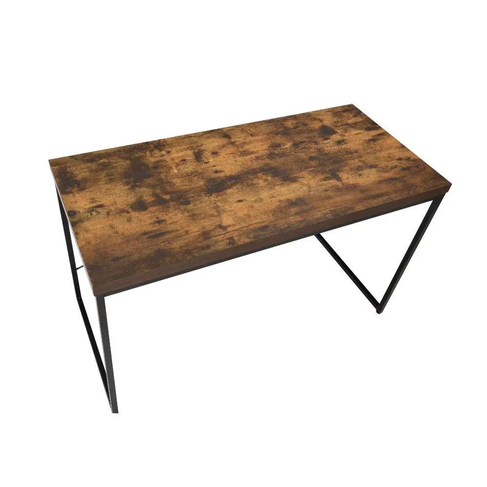 Bob - Writing Desk (Same Ac00906) - Weathered Oak & Black by Unique Piece Furniture