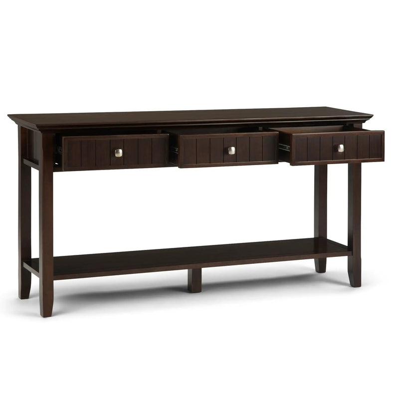 Acadian - Wide Console Sofa Table - Brunette Brown by Unique Piece Furniture