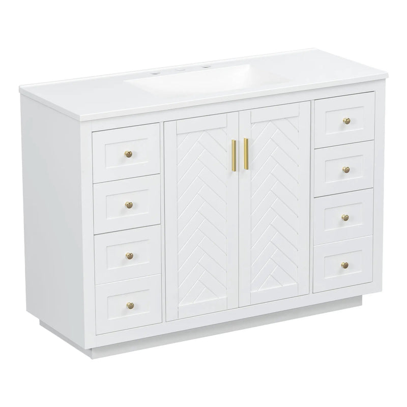 48" Bathroom Vanity with Sink Top by HouseOfZazla