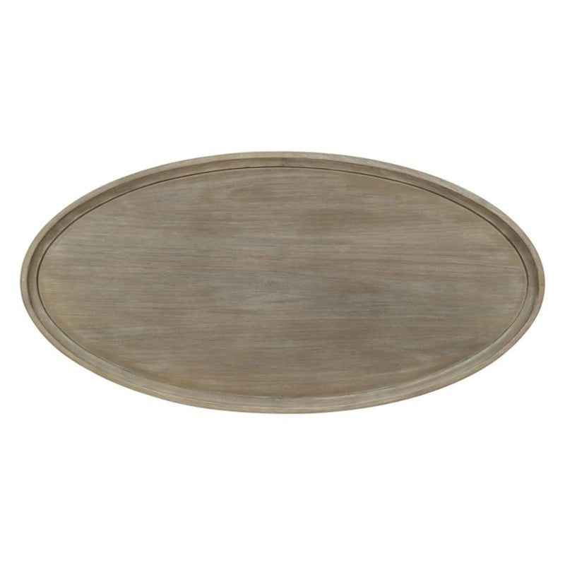 Bedford - Oval Coffee Table With Shelf - Natural by Unique Piece Furniture