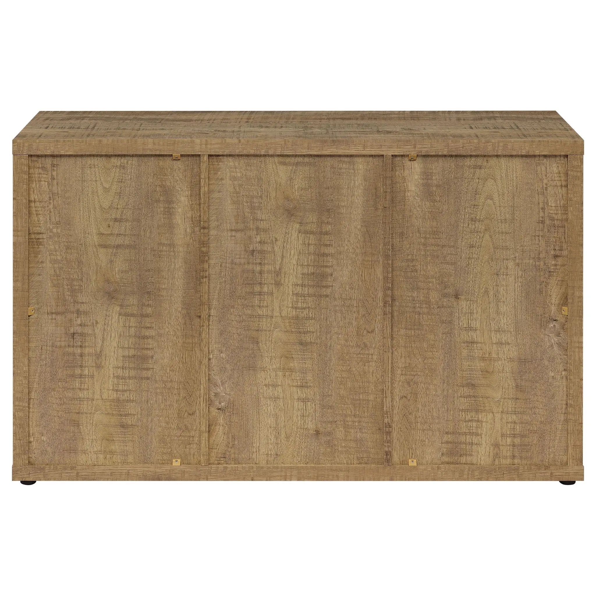 Pepita 3-door Engineered Wood Accent Cabinet Mango Brown by Unique Piece Furniture