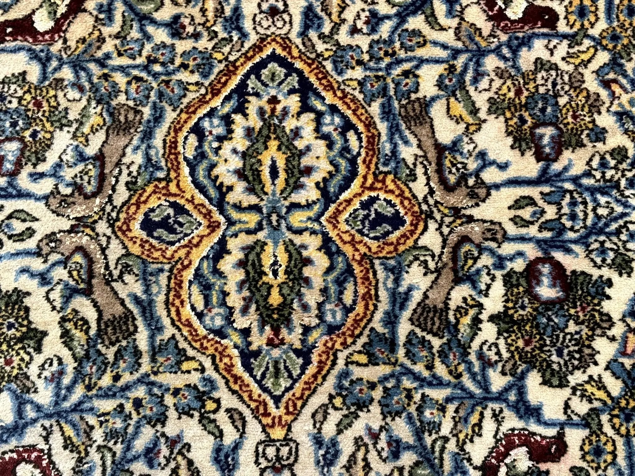 Persian Qum Tree of Life Rug 3.5 x 5.5, Animal Pictorials, Kork Wool with Silk Highlights by Jewel Rugs