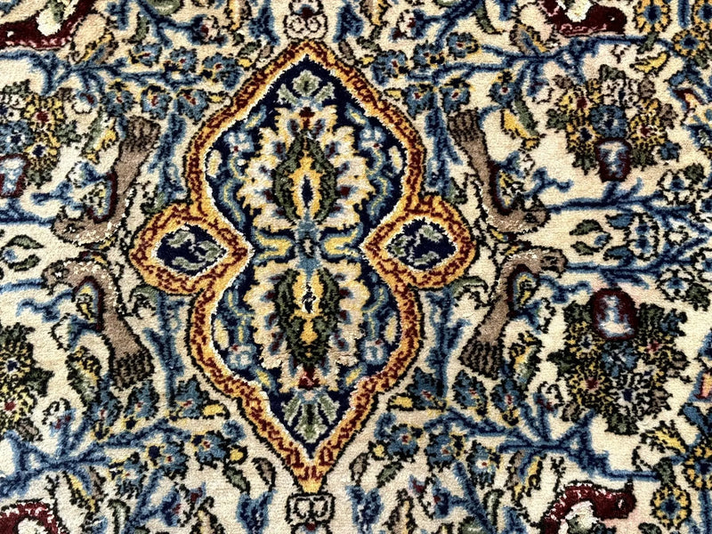 Persian Qum Tree of Life Rug 3.5 x 5.5, Animal Pictorials, Kork Wool with Silk Highlights by Jewel Rugs