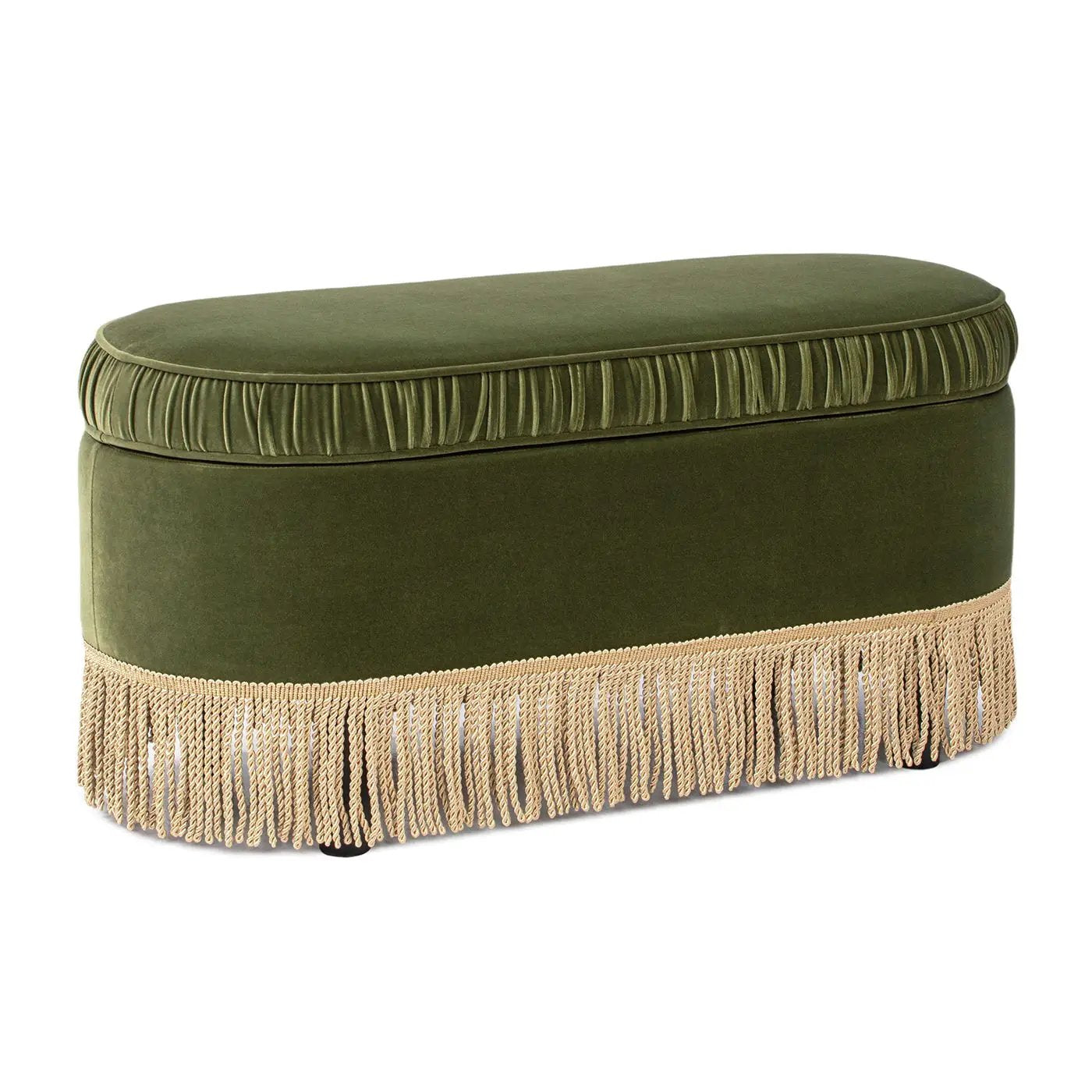 Serena - Contemporary Design Oval Storage Bench Ottoman by Unique Piece Furniture