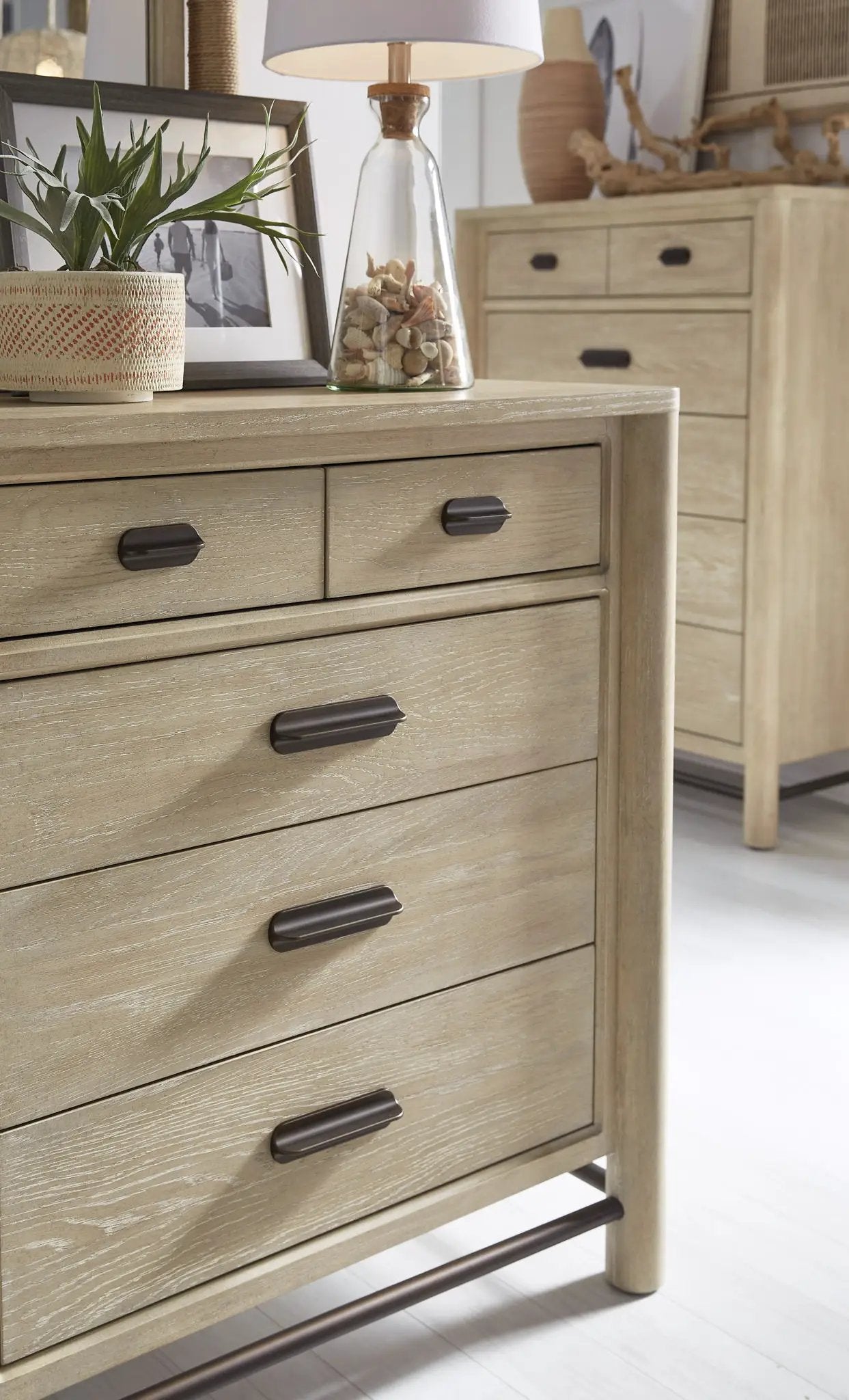 Sunset Cove - Drawer Dresser With Metal Stretchers by Unique Piece Furniture