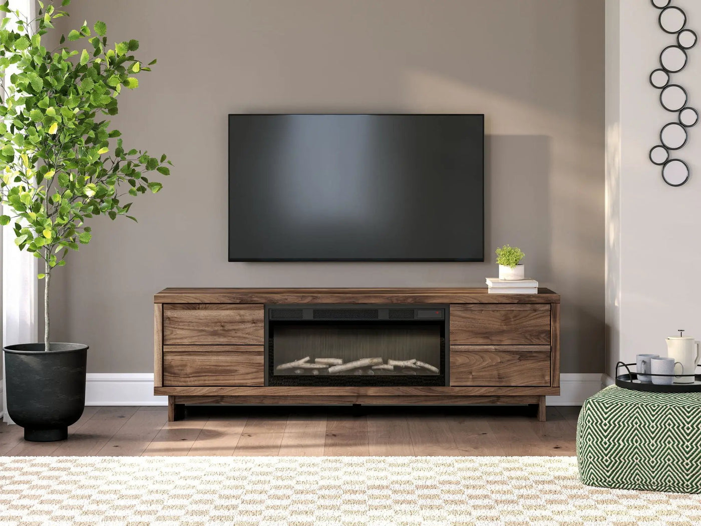 Zadilyn - TV Stand With Fireplace Option by Unique Piece Furniture