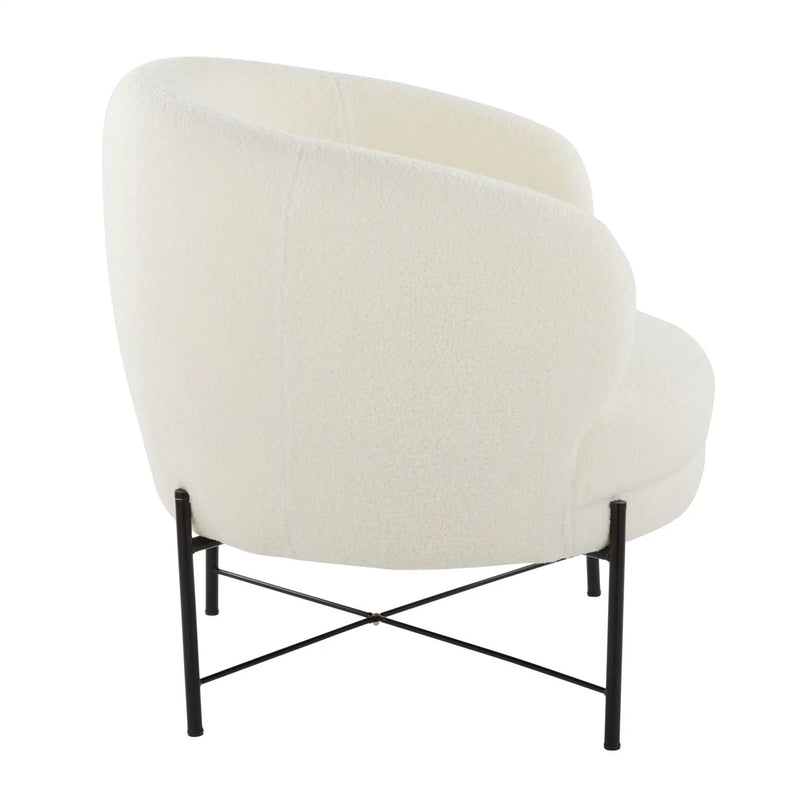 Chloe - Contemporary Chair - Black / White by HouseOfZazla