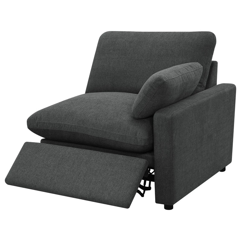 Collins Modular Power Loveseat Dark Grey by Unique Piece Furniture