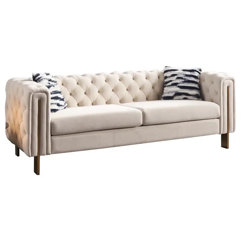 Chesterfield - Modern Tufted Living Room Sofa, 84.25''W Couch by HouseOfZazla