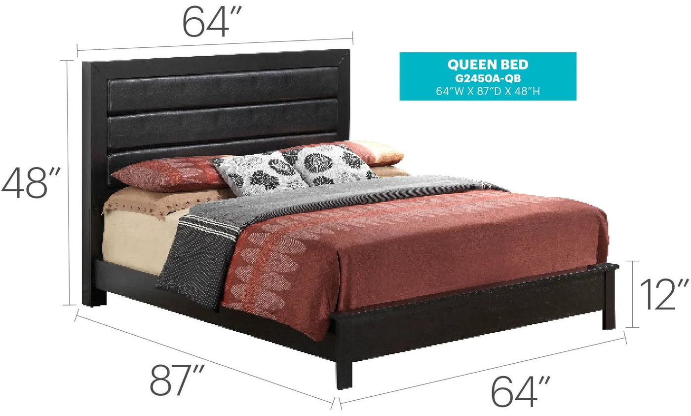 Transitional Modern Design Bed by HouseOfZazla