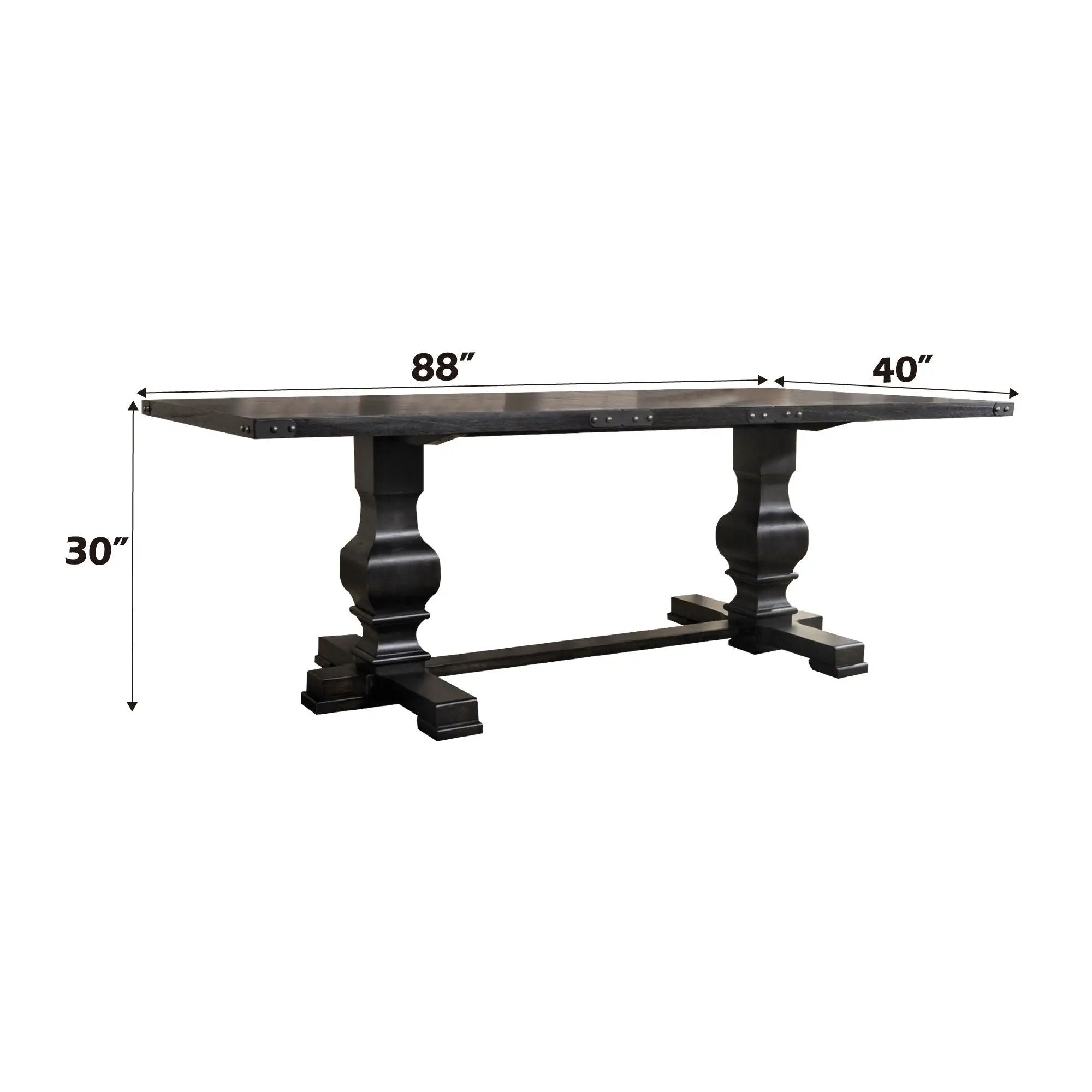 Morland - 7 Pieces Dining Room Set - Black by Unique Piece Furniture