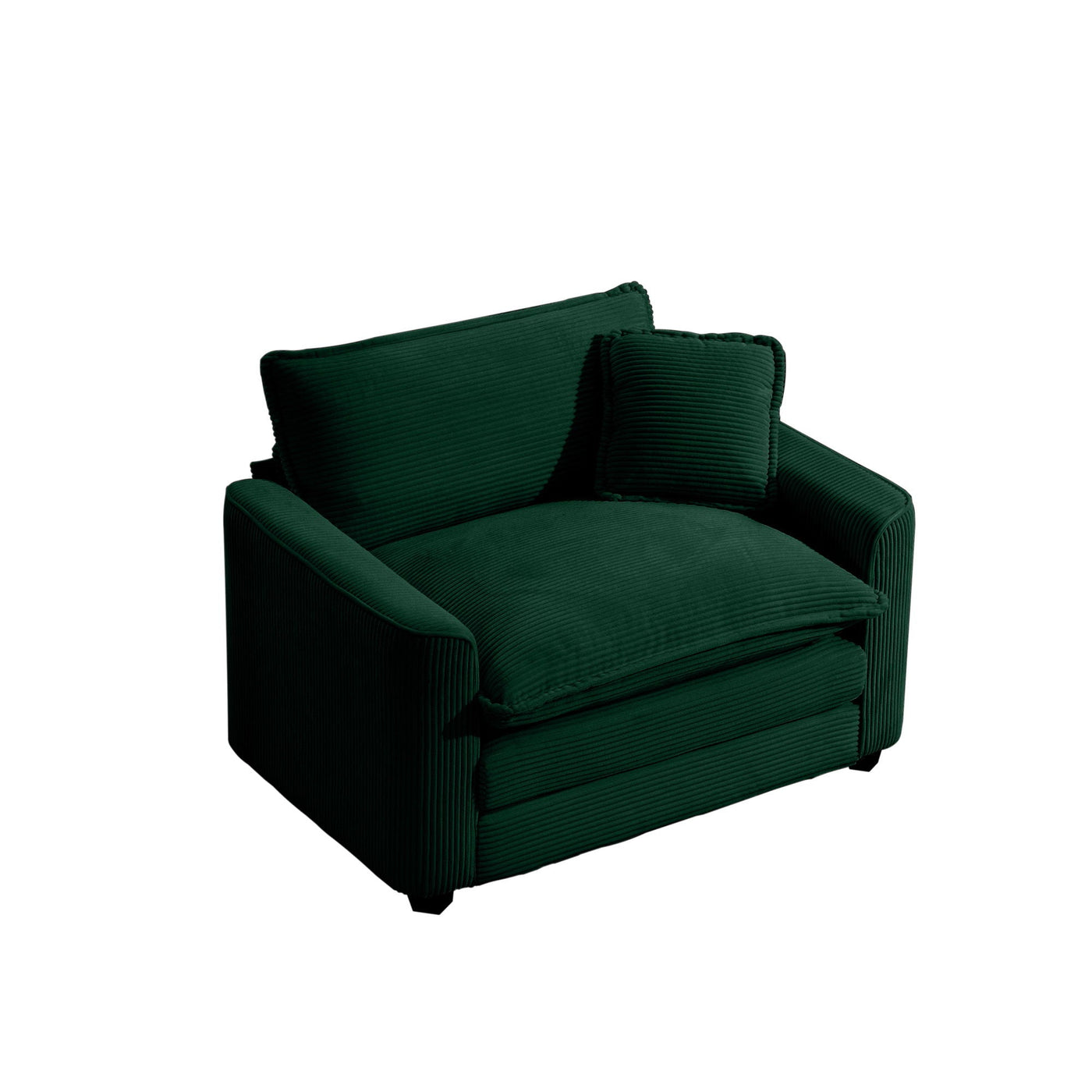 Modern Classic Fabric Single Chair Deep Seat Sofa With Pillow by Unique Piece Furniture