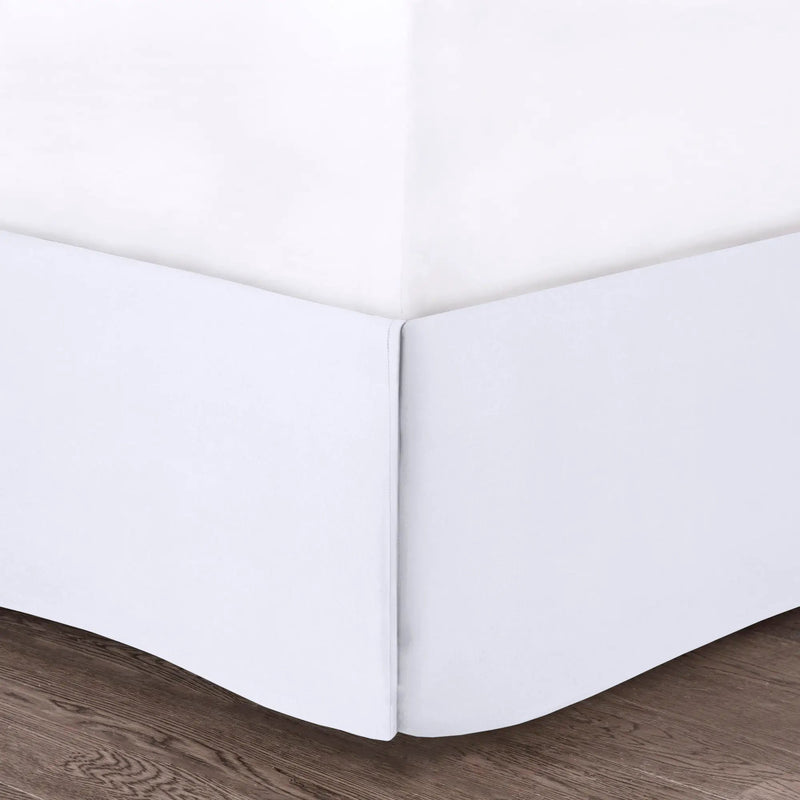 5 Piece Microfiber Ruffled Comforter Set - White California King by HouseOfZazla
