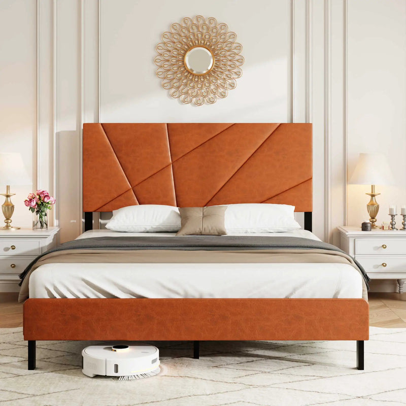 Vintage Under Bed Storage And Square Platform Design by Unique Piece Furniture