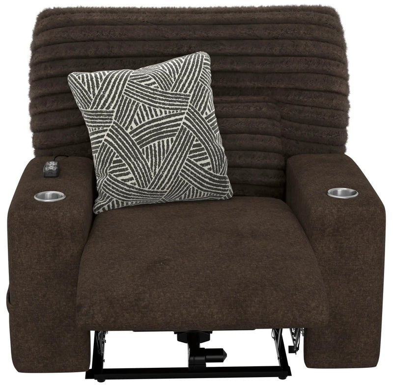 Zen - Power Recliner With CR3 Heat / Massage / Zero Gravity - Chocolate by Unique Piece Furniture