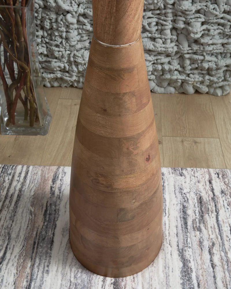Ailsa - Wood Floor Lamp - Natural Brown by Unique Piece Furniture