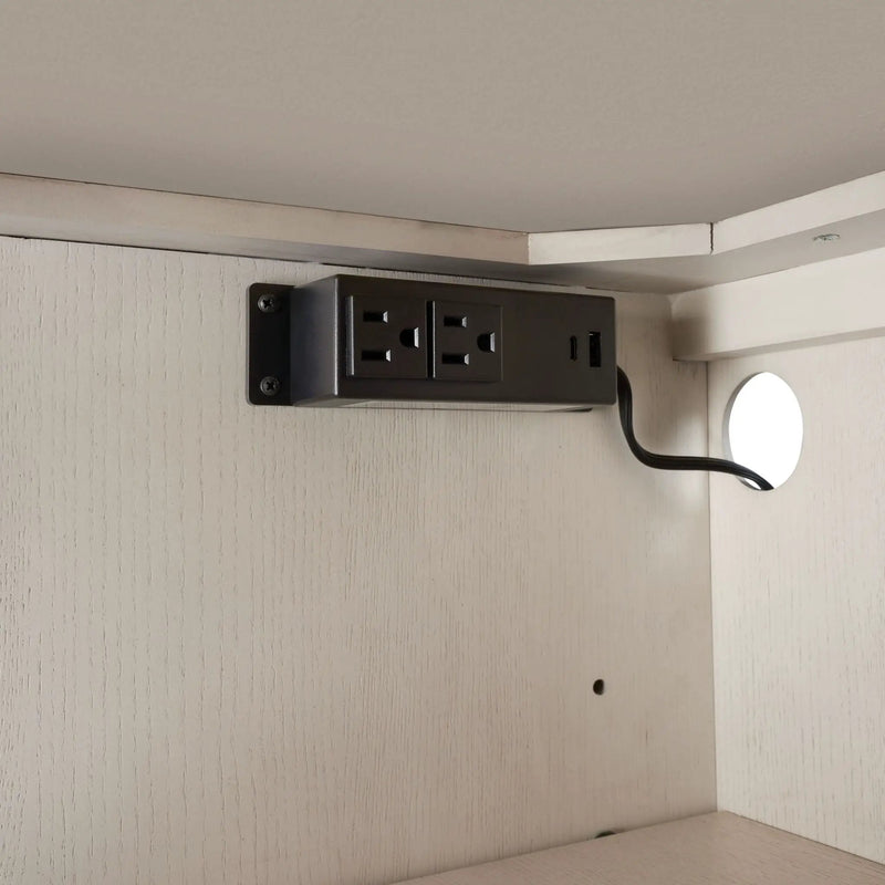 Server With Base - White by Unique Piece Furniture
