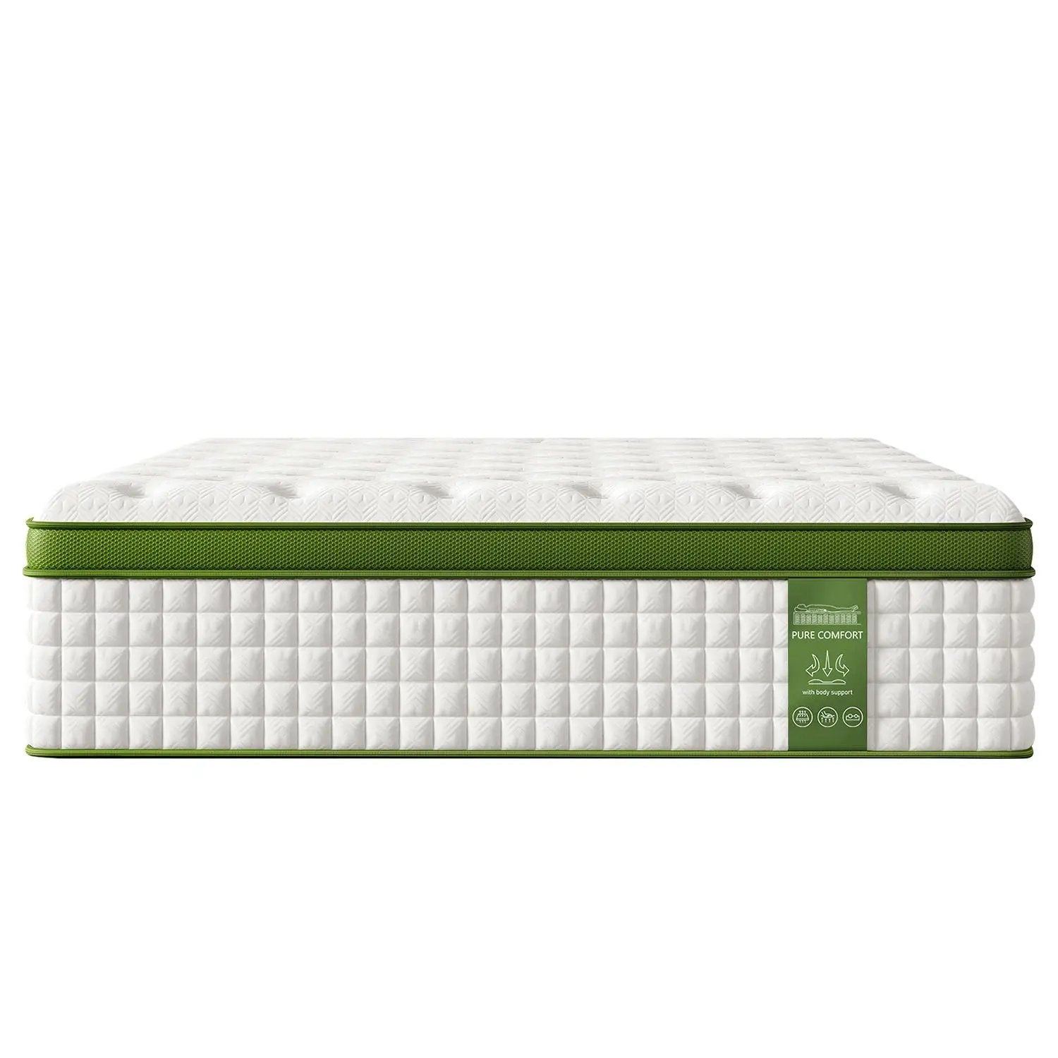 12" Hybrid Mattress With Gel Memory Foam & Pocket Springs by Unique Piece Furniture